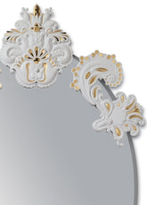 Oval Wall Mirror Without Frame, Golden Luster - Limited Edition